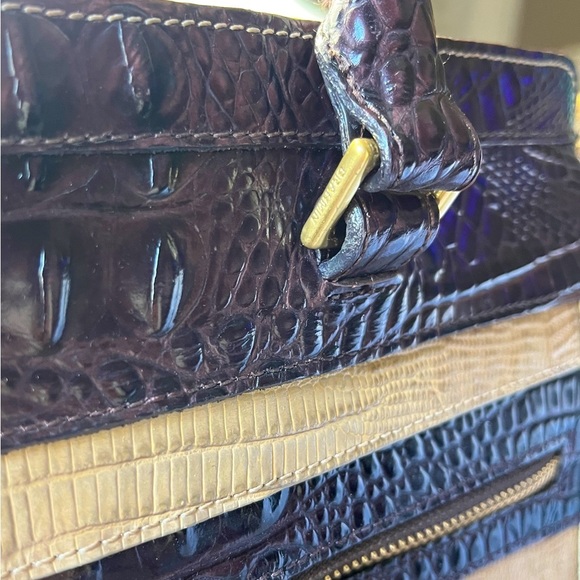 RARE BRAHMIN Anna tricolor satchel - Picture 4 of 14